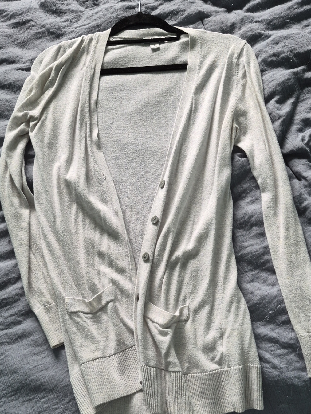Old Navy Light Cream Button-Up Women's Cardigan